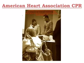 American Heart Association CPR