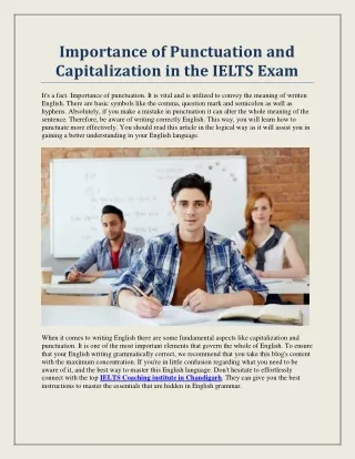 importance of punctuation and capitalization