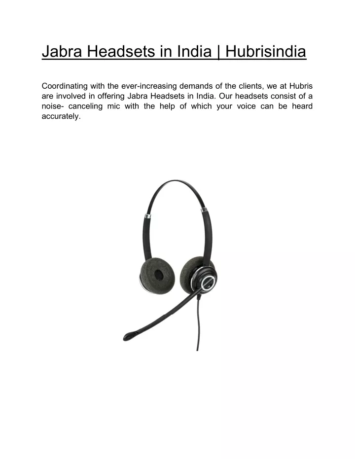 jabra headsets in india hubrisindia