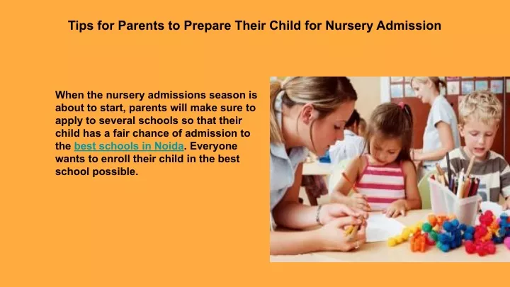 tips for parents to prepare their child