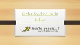 order food online in erfurt