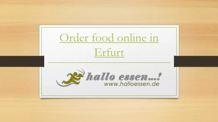 order food online in erfurt
