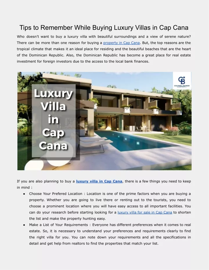 tips to remember while buying luxury villas