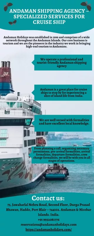 andaman shipping agency specialized services
