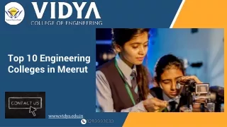 top 10 engineering colleges in meerut
