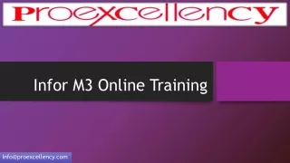 Online Training For Infor M3 By Proexcellency