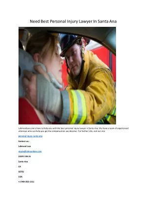 need best personal injury lawyer in santa ana