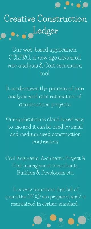 creative construction ledger