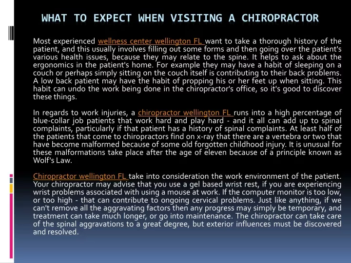 what to expect when visiting a chiropractor