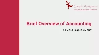 brief overview of accounting