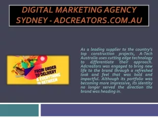 digital marketing agency sydney adcreators com au
