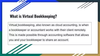 Virtual bookkeeping services