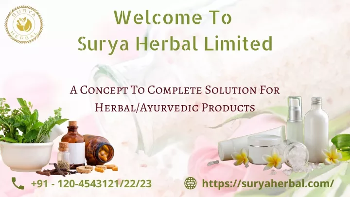 welcome to surya herbal limited