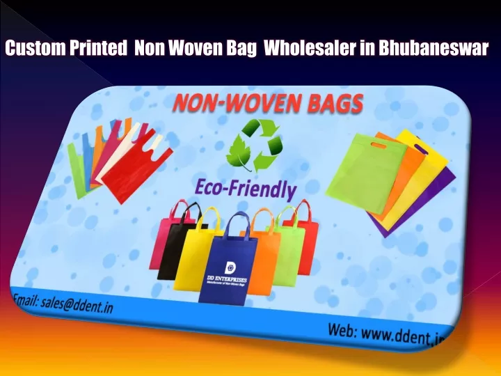 custom printed non woven bag wholesaler