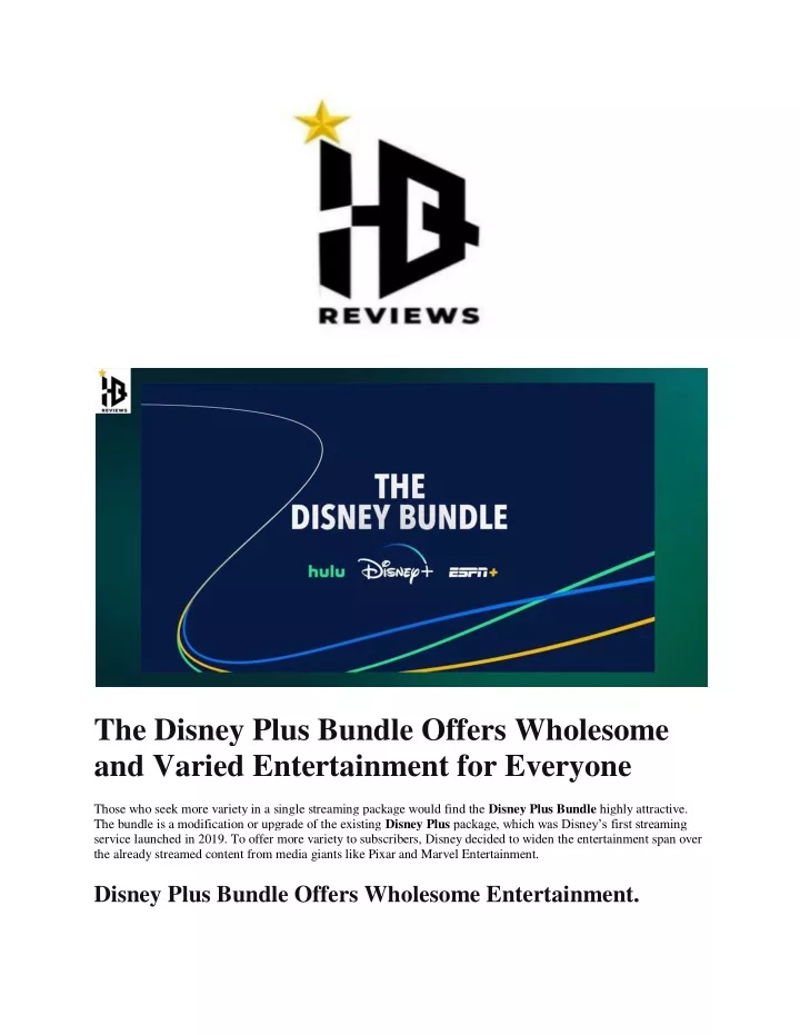 the disney plus bundle offers wholesome