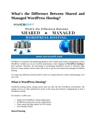 what s the difference between shared and managed