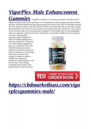 vigorplex male enhancement gummies vigorplex