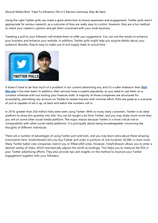 social media bots tried to influence