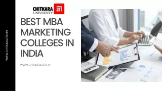 best mba marketing colleges in india