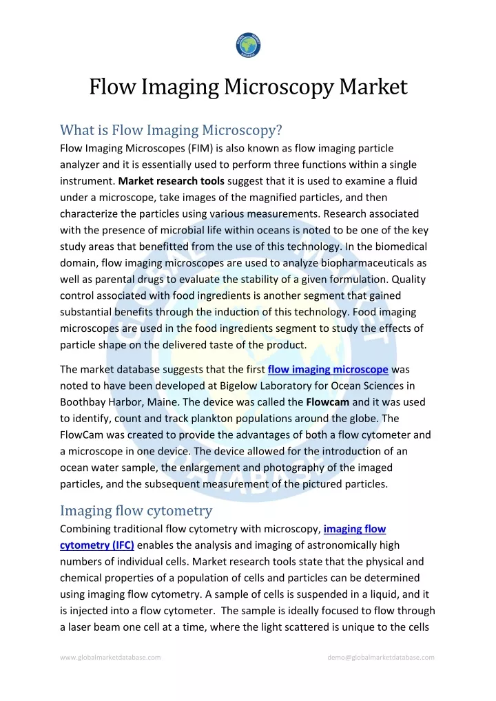 flow imaging microscopy market