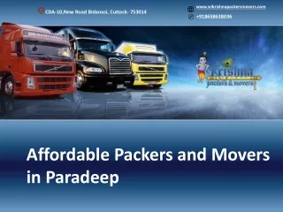 Packers and Movers in Paradeep