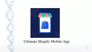 Ultimate Shopify Mobile App