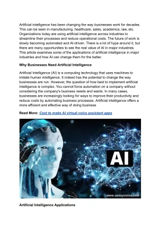 artificial intelligence has been changing