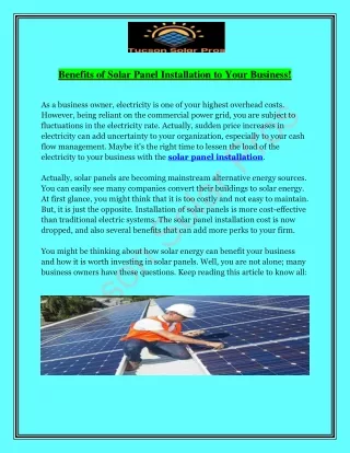 Solar Panel Installation - Tucson Solar Pros