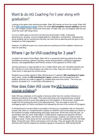 looking at the perks that coaching provides eden