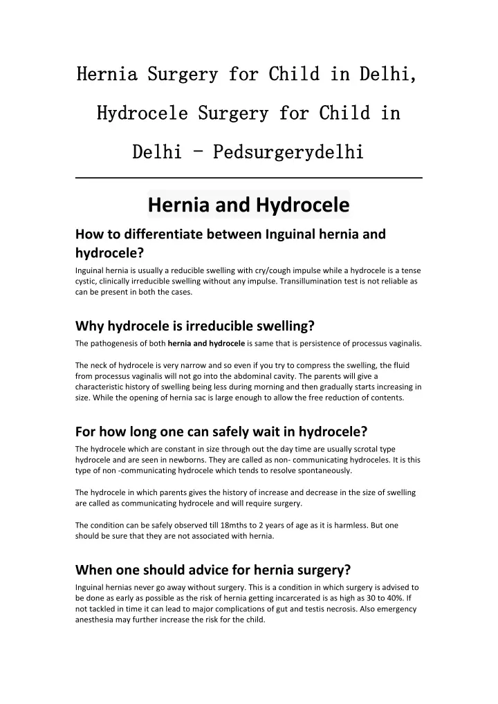 hernia hernia surgery
