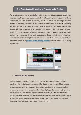 the the advantages advantages of of investing