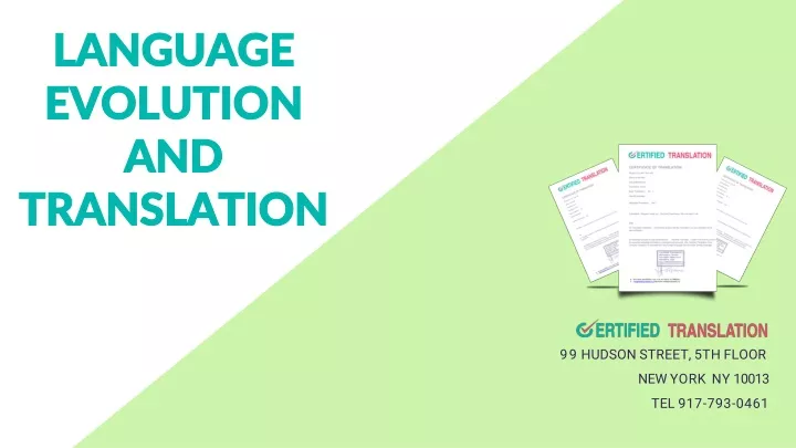 language evolution and translation