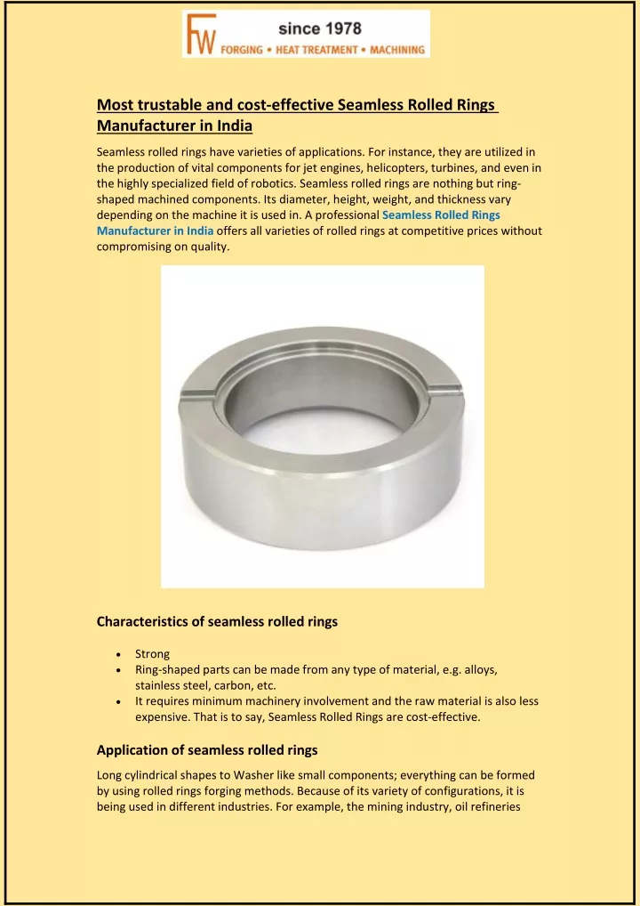 most trustable and cost effective seamless rolled