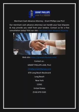 merchant cash advance attorney grant phillips