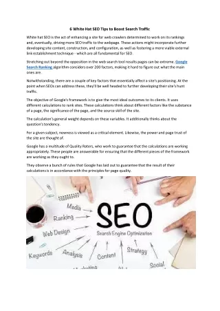 6 white hat seo tips to boost search traffic