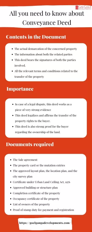 all you need to know about conveyance deed