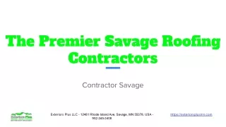 the premier savage roofing contractors