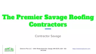 the premier savage roofing contractors