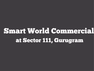smart world commercial at sector 111 gurugram