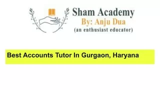 Best Accounts Tutor In Gurgaon, Haryana