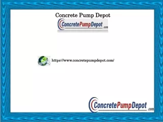 concrete pump depot