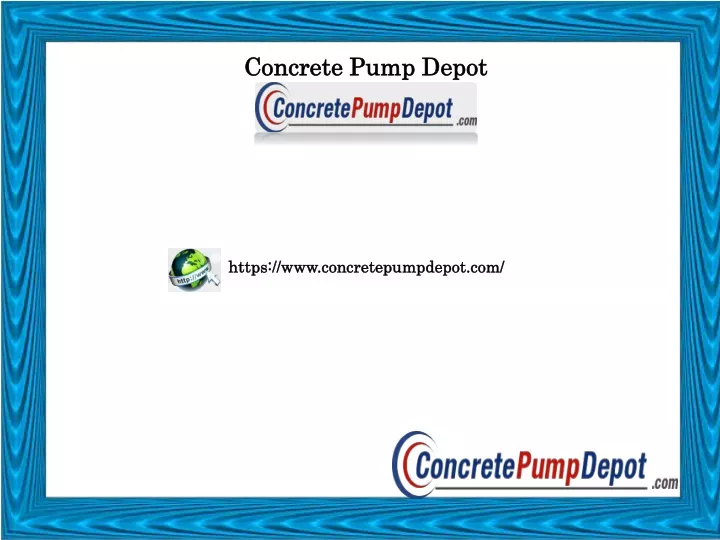 concrete pump depot