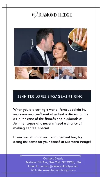 Jennifer Lopez and Her 6 Engagement Rings!