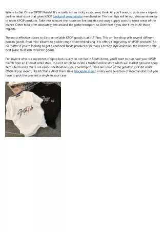 where to get official kpop merch it s actually