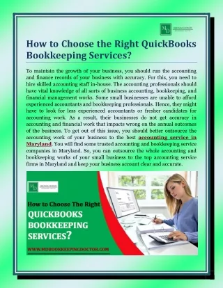 how to choose the right quickbooks bookkeeping