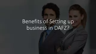 benefits of setting up business in dafz