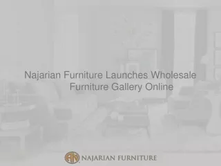 najarian furniture launches wholesale furniture