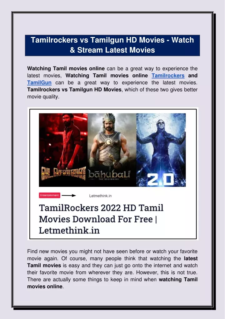 tamilrockers vs tamilgun hd movies watch stream