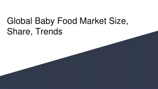 global baby food market size share trends