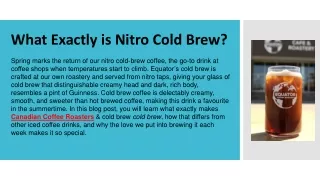 What Exactly is Nitro Cold Brew